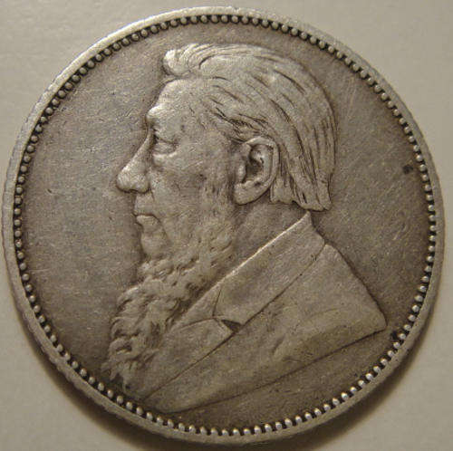 1893 Z.A.R. Paul Kruger Shilling (1/-) (RARE 1893 date)