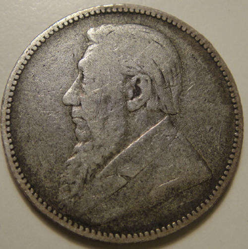 1896 Z.A.R. Paul Kruger Shilling (1/-)