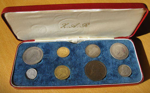 Type set of Paul Kruger ZAR Coins from Penny up to GOLD Half Pond & GOLD Pond