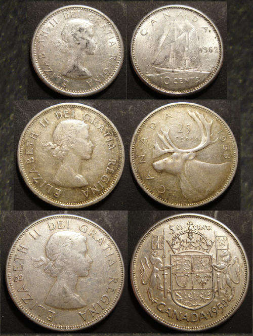 British Commonwealth & Colonial : Earlier Elizabeth II : SILVER SET : Canada