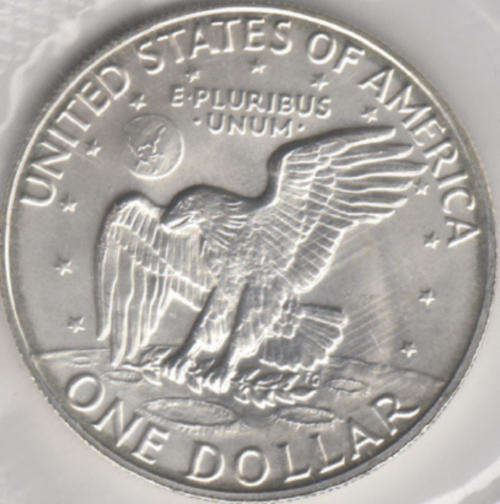American Eisenhower 40% SILVER DOLLAR of 1973