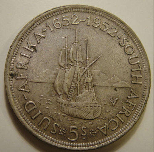 1952 South African Union Crown (Silver 5-Shilling): Forty Eight (48) available. Bid per Coin