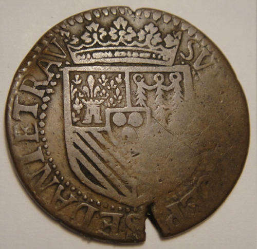 France : 2 Liards 1614 : Henri de la Tour (1591-1622)