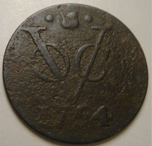V.O.C. Doit of 1754 : Dutch East India Company : Utrecht