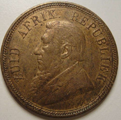 1892 Penny (1d) : Z.A.R. Paul Kruger