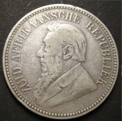 1893 Half Crown (2/6-) : Z.A.R. Paul Kruger