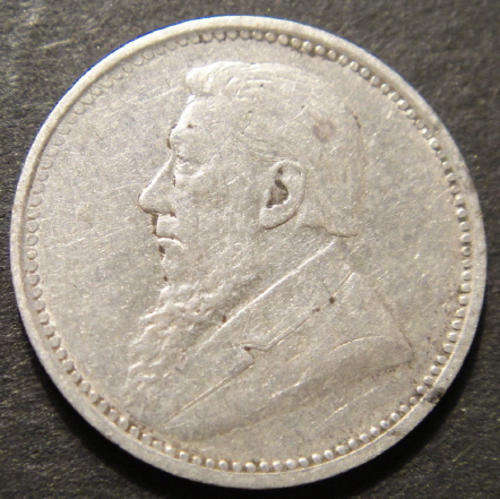 1896 Tickey (3d) : Z.A.R. Paul Kruger