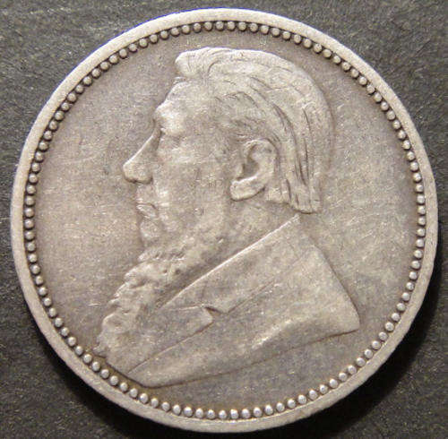 1895 Sixpence (6d) : Z.A.R. Paul Kruger