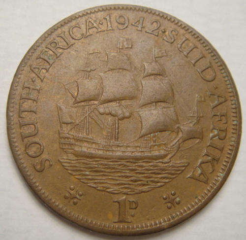 1942 Penny : Union of South Africa