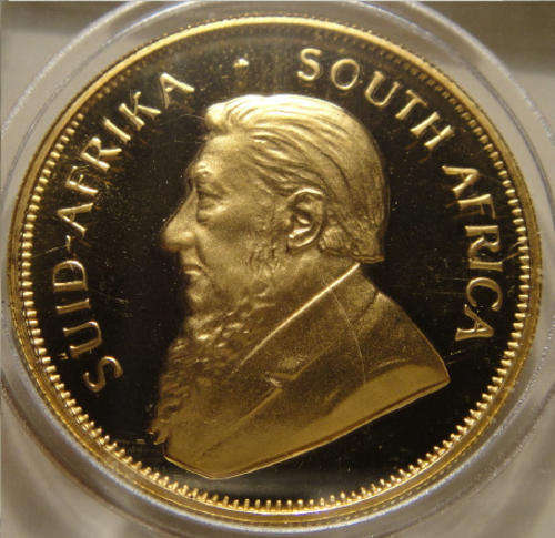 Gold Proof Half-Ounce (1/2 Oz) Krugerrand : Certified by the SAGCE : 1984