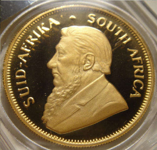 Gold Proof Half-Ounce (1/2 Oz) Krugerrand : Certified by the SAGCE : 1985