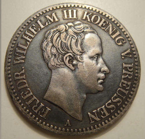 Germany : Prussia : One Silver Thaler of 1828 (King Friedrich Wilhelm III)