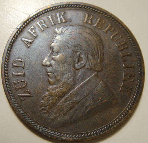 1898 Penny (1d) : Paul Kruger ZAR