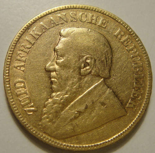 1897 GOLD Pond : Paul Kruger Z.A.R.