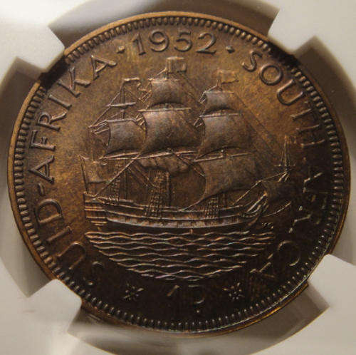 1952 Penny : NGC graded PF64 RB