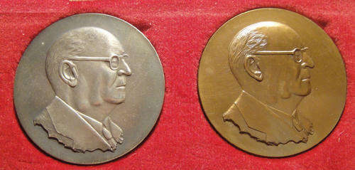 Dr  D.F. Malan Birth Centenary: Silver and Bronze Medals (1874-1974)