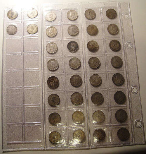Collection of Thirty-Six (36) SILVER Tickeys (1918-1959)