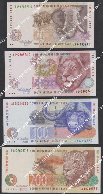 C.L. (Chris) Stals : Second (and Last) Issue : R20 to R200 (Uncirculated)