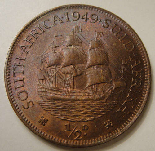 1949 Half Penny : Union of South Africa (MINT STATE)