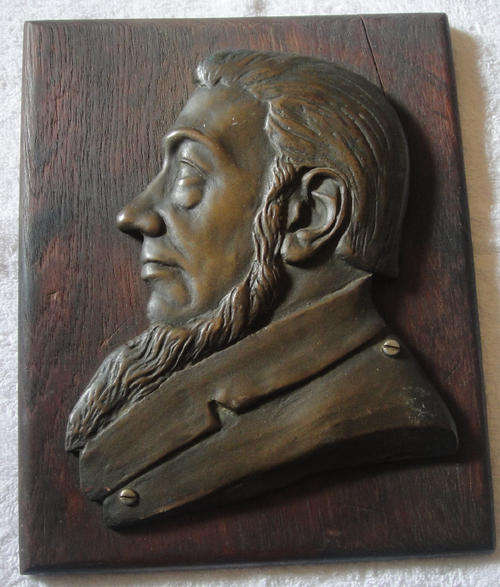 Bronze Plaque of President Paul Kruger : Last Message from the President