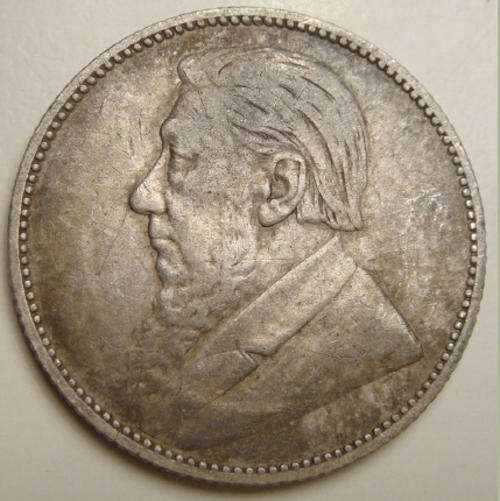 1896 Shilling (1/-) : Paul Kruger ZAR