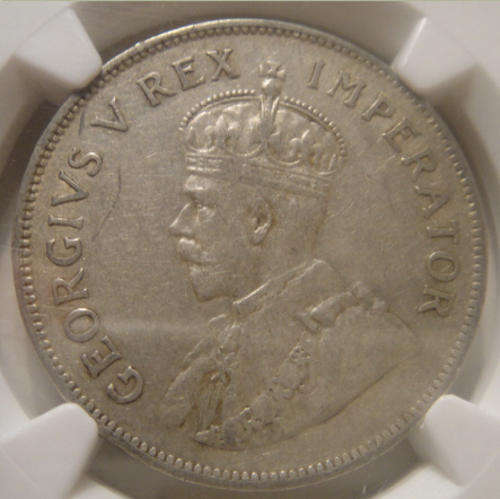 1936 Half Crown (2/6-) : South Africa: NGC graded VF30