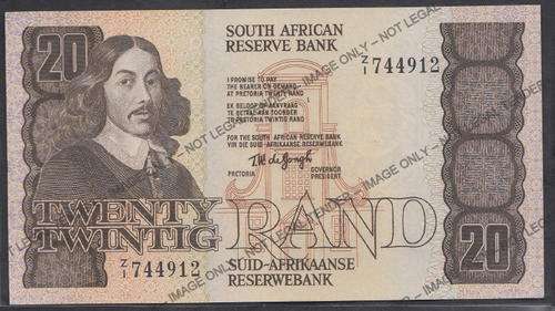 TW de Jongh Z1 Replacement R20 note of 1979 (Uncirculated)