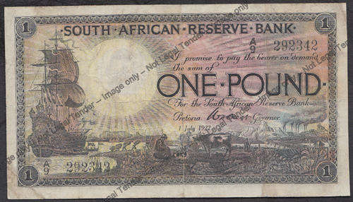 Clegg One Pound Note : 1 July 1922 : First Issue
