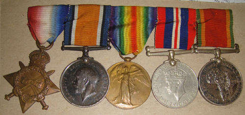First and Second World War Group of Medals to Edgar Edward Twissell