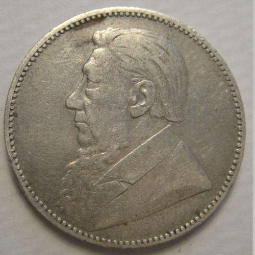 1896 One Shilling (1/-) Paul Kruger Z.A.R