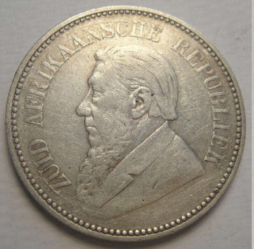 1897 Half Crown (2/6-) Paul Kruger Z.A.R.