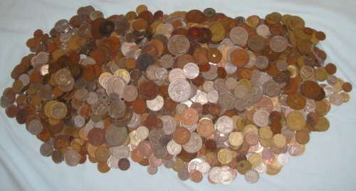 Over NINE KILOGRAMS of World Coins since Victorian times