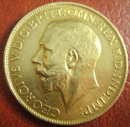 The 1927 GOLD SOVEREIGN (Pond) of King George V (Union of South Africa)