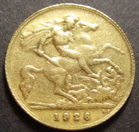 1926 GOLD Half Sovereign / Half Pound (South Africa)