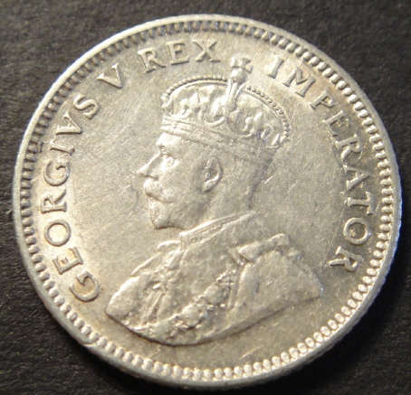 1934 Tickey (3d) : King George V : Union of South Africa