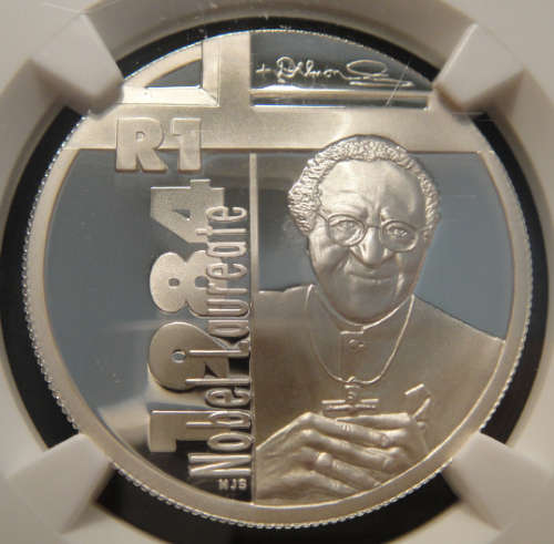 2006 Protea Silver R1: Desmond Tutu : NGC graded a PERFECT PF70 Ultra Cameo