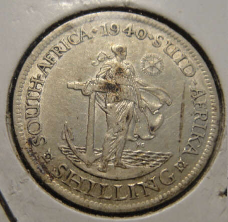 1940 Shilling (1/-) : Union of South Africa  (XF)