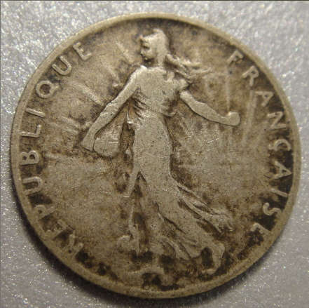 1902 SILVER 50 Centimes of France