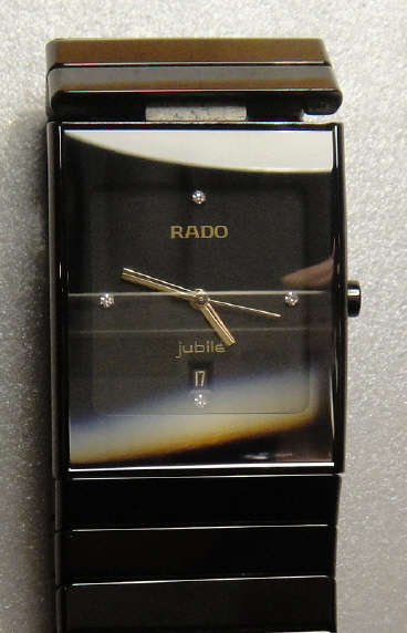 Mens Steal and black Ceramic RADO Ceramica Jubile Wrist Watch