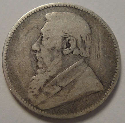 1895 Paul Kruger ZAR Shilling (1/-)