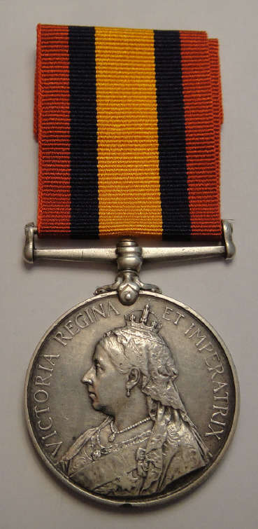 Queens Anglo Boer War Medal: 19 TPR. H.J. THERON. CALEDON D.M.T.