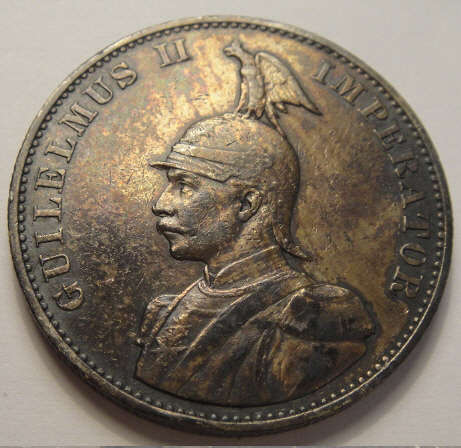 1893 Zwei Rupien (Two Rupien): German East Africa / Deutsch-Ostafrika