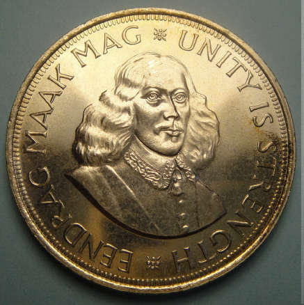 1964 Crown-sized Silver Fifty Cent : Republic of South Africa : PROOF LIKE