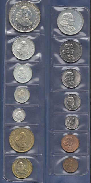 Republic of South Africa : Bickels LOTOFON Coin Sets of 1964 and 1965