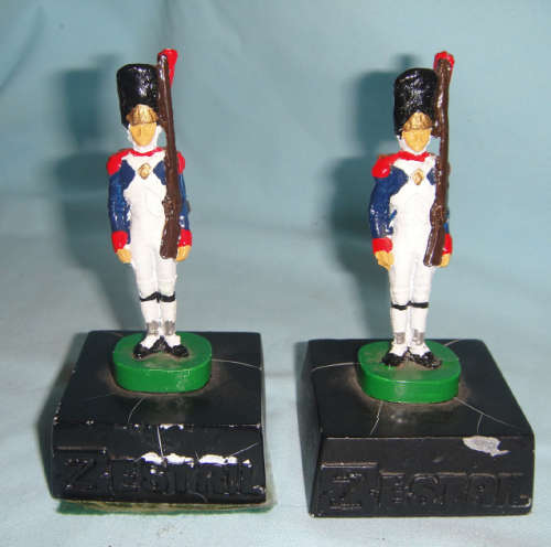 Zestril Medicine: Vintage Lead Soldier Paper Weights