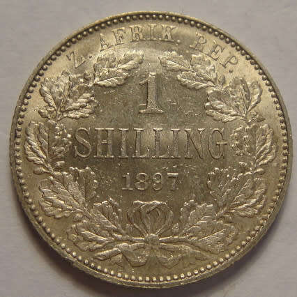 Paul Kruger ZAR : Shilling of 1897 (Very High Grade)