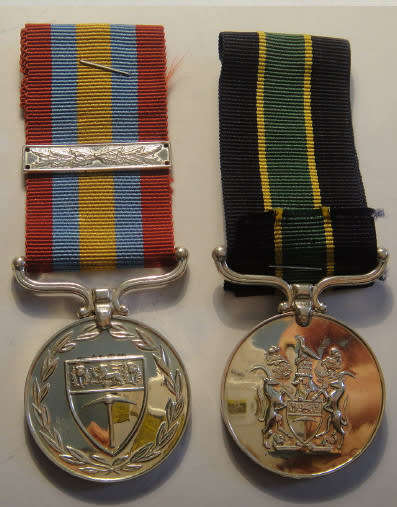 Two Full-Size Rhodesian Medals : LS & GC and for Exemplary Service