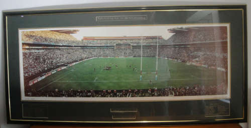 Rugby World Cup 1995: Joel Stranksky's Epic Winning Drop Goal Picture AUTOGRAPHED by the Springboks
