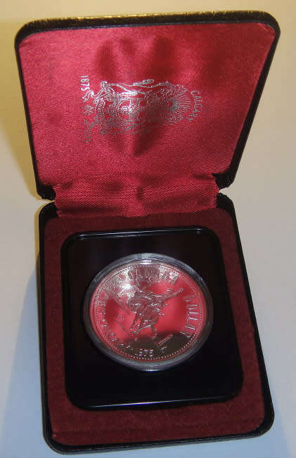 Canada : Proof Silver Dollar : Calgary 1875-1975