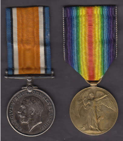First World War Medal Group (Full Size) to 449 Pte. Henry Alfred Roome S.A.M.C.